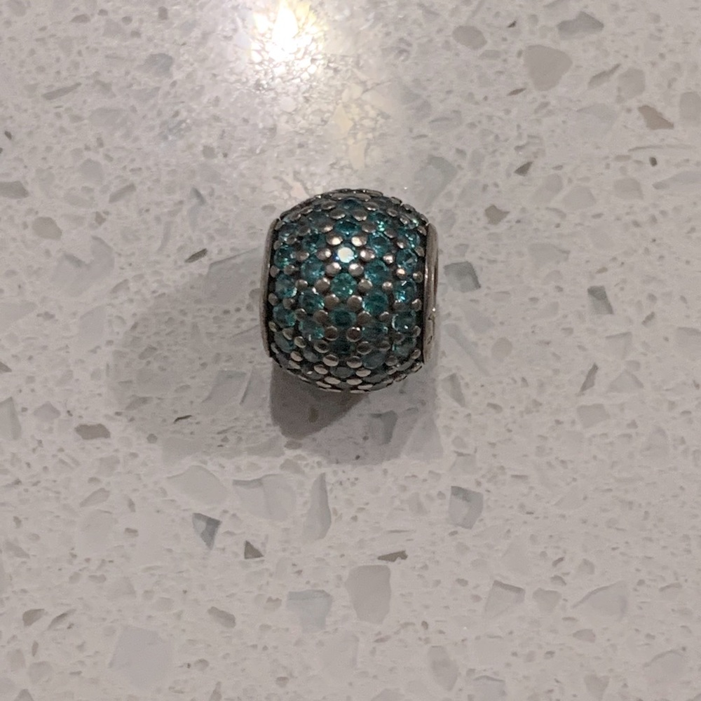 Pandora charm turquoise studs